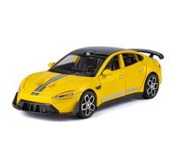 WANGXLGD Modelo de Coche a Escala 1:32 Vehículos de Metal Fundido, Compatible con SU7, Modelo de Coche de aleación de simulación cumpleaños (Yellow)
