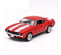 WANGXLGD Modelo de Coche de simulación, Compatible con Chevrolet Camaro SS 1969, aleación de Zinc, Escala 1/36, Coches clásicos, Modelo de Coche para cumpleaños