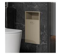 WANGXLGD Nicho Empotrado de Acero Inoxidable para Ducha con Espacio para Basura y Estante Vertical de Doble Capa para Almacenamiento en el baño. (Light Green,30x50x14cm)