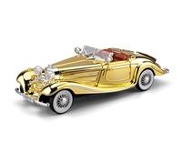 WANGXLGD Vehículos a Escala 1:24 Fabricados en fundición a presión, Compatible con Mercedes-Benz 500K; colección de Modelos de Coches clásicos Retro de aleación, para decoración (A)