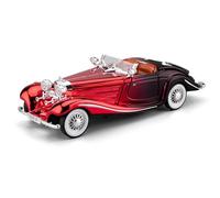WANGXLGD Vehículos a Escala 1:24 Fabricados en fundición a presión, Compatible con Mercedes-Benz 500K; colección de Modelos de Coches clásicos Retro de aleación, para decoración (B)