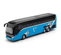 WANGXLGD Vehículos a Escala de fundición a presión, autocares de Lujo, autocares de Aeropuerto, Modelos de autobuses de aleación simulada, decoración y Regalo (Blue)