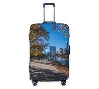 Wangxyozdp Austin Texas Print - Funda protectora para equipaje de viaje, 45,7 a 81,3 cm, Black, L