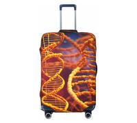 Wangxyozdp DNA Chain - Funda protectora para equipaje de viaje, con impresión fotográfica, 45,7 a 81,3 cm, Black, M