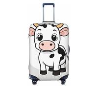 Wangxyozdp Funda protectora de equipaje de viaje con estampado de vaca de leche de dibujos animados, funda protectora para equipaje de 18 a 32 pulgadas, Black, M