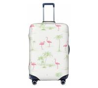 Wangxyozdp Funda protectora para equipaje de viaje con estampado de flamencos de 45,7 a 81,3 cm, Black, M
