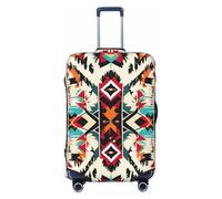 Wangxyozdp Funda protectora para equipaje de viaje con estampado de nativos americanos de 45,7 a 81,3 cm, Black, L