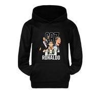 WANGYFAN Sudaderas con Capucha para niños, Sudaderas con Capucha para niños y niñas, Sudaderas con Capucha de algodón cómodas para niños de 2 a 12 años,Negro,160cm