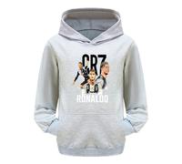 WANGYFAN Sudaderas con Capucha para niños, Sudaderas con Capucha para niños y niñas, Sudaderas con Capucha de algodón cómodas para niños de 2 a 12 años,Gris,110cm