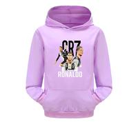 WANGYFAN Sudaderas con Capucha para niños, Sudaderas con Capucha para niños y niñas, Sudaderas con Capucha de algodón cómodas para niños de 2 a 12 años,Púrpura,160cm