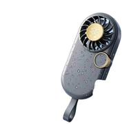 WANGYIWH Mini ventilador de bolsillo portátil con ajuste de rueda de rodillo de 5 velocidades, 1200mah, con flujo de aire fuerte, ventiladores de anillo de silicona for el hogar y al aire libre