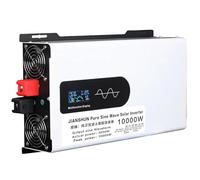 WANGYYDS Inversor De Onda Sinusoidal Pura Y Cargador Solar De 5000 W a 12 000 W, Convertidor De CC 12V/24V/48V/60V/72V/96V a Ca, 2 Salidas De Ca, Pantalla LCD, Compatible con Batería Litio 10000W-60V