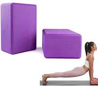 WANGZAIZAI Bloque de yoga (2 unidades, espuma EVA, 23 x 15 x 7,6 cm), color morado