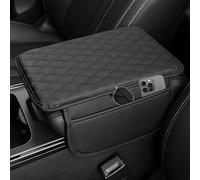 WANGZENIU Funda Reposabrazos Coche para Ford Ranger 2018-2023, Cojín De Apoyabrazos De Piel para Coche Almohadilla para Coche Central con 2 Bolsa de Almacenamiento