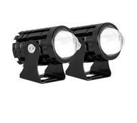 WANGZEYU Faros Auxiliares De Moto Focos for motocicleta, lámpara de luces 12V, auxiliares, 2 uds(2PC Yellow No Switch)