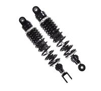 wanhaoaony Amortiguador Trasero Moto 1 PCS Negro 270mm-360mm Motocicleta Aire Trasero Amortiguador Ajustable Suspensión Trasera(290mm Black Round)