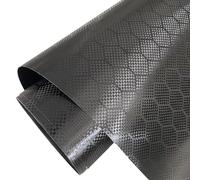 wanhaoaony Vinilo para Coche Etiqueta Adhesiva de Papel Aluminio for Envolver el Coche, Envoltura Vinilo Carbono Hexagonal, Color Negro(50cm x 300cm)