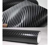 wanhaoaony Vinilo para Coche Pegatinas de Vinilo Fibra Carbono 4D 200 x 50 cm for Coche, Flexibles, Protectoras PVC, Impermeables, Autoadhesivas, Accesorios for Exteriores(Red)