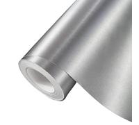 wanhaoaony Vinilo para Coche Película de Vinilo con Cepillo Aluminio 50 cm x 200/300, Pegatina for Coche, Envoltura, Pegatinas for, for, automática for(Silver,50cm x 200cm)