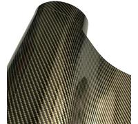 wanhaoaony Vinilo para Coche Película de Vinilo Fibra Carbono Brillante 2D, Diagonal Dorada, 50x300cm, lámina Protectora for Coche con expulsión Aire(Gold Diagonal,50cm x 200cm)