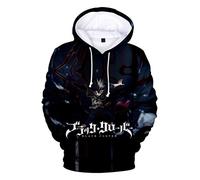 WANHONGYUE Anime Black Clover Hoodie Sudadera con Capucha Cosplay Disfraz 3D Impreso Pullover Suéter Pulli Hooded Sweatshirt 753/5 2XL