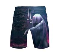 WANHONGYUE Anime Darling In The Franxx Shorts de Playa Hombre 3D Imprimir Pantalones Corto Beach Board Shorts 1100/9 XL