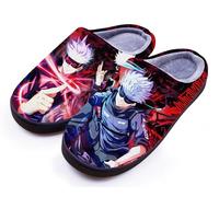 WANHONGYUE Anime Jujutsu Kaisen Pantuflas Hombre Mujer Invierno Cálido Suave Zapatillas de Casa Antideslizantes Zapatos para Interiores Exteriores Estilo/2 38-39 EU