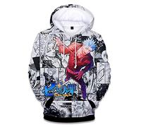 WANHONGYUE Anime Nanatsu No Taizai The Seven Deadly Sins Hoodie Sudadera con Capucha Cosplay Disfraz 3D Impreso Pullover Suéter con Bolsillos Cordón 12 M