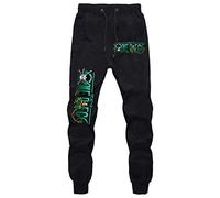 WANHONGYUE Anime One Piece Luffy Jogger Pantalones Deportivos Cosplay Disfraz Largos Sweat Pants Noos Trousers con Bolsillos Negro 15 XXXL
