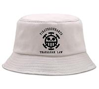 WANHONGYUE Anime One Piece Monkey D Luffy Bucket Hat Sombrero de Pesca Plegable Gorro de Pescador Verano Protección UV Sombrero de Sol Beige/2