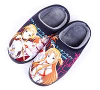 WANHONGYUE Anime Sword Art Online Asuna Yuuki Pantuflas Hombre Mujer Invierno Cálido Suave Zapatillas de Casa Antideslizantes Zapatos para Interiores Exteriores Estilo/2 40-41 EU