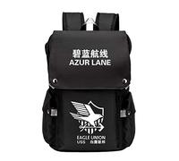 WANHONGYUE Azur Lane Juego Cosplay Backpack Rucksack Mochilas Escolar Bolsa de Escuela Mochila para Portátil 15.6 Pulgadas Luminoso Negro / 2