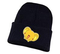 WANHONGYUE Card Captor Sakura Anime Beanie Gorro de Punto para Hombre Mujer Unisex Slouch Cráneo Sombrero Invierno Knit Hat Skullcap Negro/12