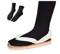 WANHONGYUE Cosplay Zuecos Japoneses Agatsuma Zenitsu Uzui Tengen Sandalias Pantuflas Chancla Zapatos Planos con Calcetines, b, Erwachsene EU 40-41