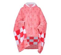 WANHONGYUE Demon Slayer Kamado Nezuko Manta con Capucha Ponibles, Capa con Capucha Anime Cosplay Manto Chal Pijama Suave Unisex, 100 * 160 cm