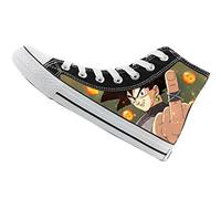 WANHONGYUE Dragon Ball Anime Zapatillas Altas Zapatos de Lona con Cordones Zapatillas de Deporte Sneakers Unisex Adulto 41 EU Negro / 9