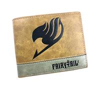 WANHONGYUE Fairy Tail Anime Billetera de Cuero Artificial Cartera Corta Portatarjetas para Hombre / 1