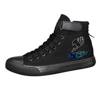 WANHONGYUE Fairy Tail Anime Zapatos de Cordones Sneakers Plimsolls Zapatillas Deportivas para Hombre Mujer 42 EU Negro 9