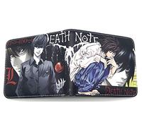 WANHONGYUE Japonés Anime Cartera Billetera de Cuero para Hombre Tarjetas de Crédito Wallet Monedero Death Note