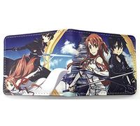 WANHONGYUE Japonés Anime Cartera Billetera de Cuero para Hombre Tarjetas de Crédito Wallet Monedero Sword Art Online
