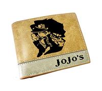 WANHONGYUE JoJo's Bizarre Adventure Anime Billetera de Cuero Artificial Cartera Corta Portatarjetas para Hombre / 3