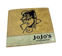 WANHONGYUE JoJo's Bizarre Adventure Anime Billetera de Cuero Artificial Cartera Corta Portatarjetas para Hombre / 9