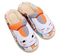 WANHONGYUE Natsume Yuujinchou Anime Zapatillas de Casa Hombre Mujer Pantuflas Invierno Felpa Cálido Zapatos Antideslizantes Slippers para Interiores Exteriores