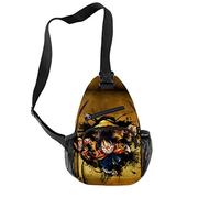 WANHONGYUE One Piece Anime Mochila Bandoleras Cruzada Bolsas de Hombro Bolsa de Pecho para Ciclismo Senderismo Viaje / 2