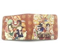 WANHONGYUE One Piece Luffy Anime Cartera Billetera de Cuero para Hombre Tarjetas de Crédito Wallet Monedero 1006/8