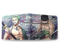 WANHONGYUE One Piece Luffy Anime Cartera Billetera de Cuero para Hombre Tarjetas de Crédito Wallet Monedero 1006/1