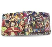WANHONGYUE One Piece Luffy Anime Cartera Billetera de Cuero para Hombre Tarjetas de Crédito Wallet Monedero 1006/20