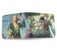 WANHONGYUE One Piece Luffy Anime Cartera Billetera de Cuero para Hombre Tarjetas de Crédito Wallet Monedero 1006/16