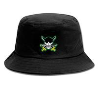 WANHONGYUE One Piece Monkey D Luffy Anime Bucket Hat Sombrero de Pesca Plegable Gorro de Pescador Verano Protección UV Sombrero de Sol Negro/19