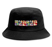 WANHONGYUE One Piece Monkey D Luffy Anime Bucket Hat Sombrero de Pesca Plegable Gorro de Pescador Verano Protección UV Sombrero de Sol Negro/4